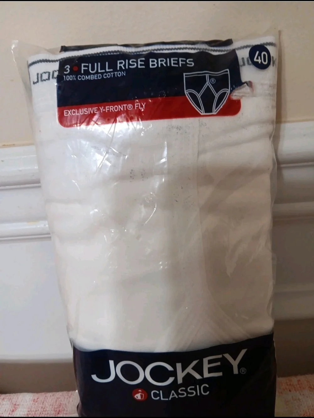 Jockey White Full Rise Briefs 3 Pack